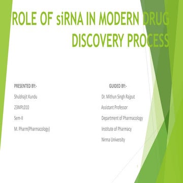 ROLE OF siRNA IN MODERN DRUG DISCOVERY PROCESS (3).pptx