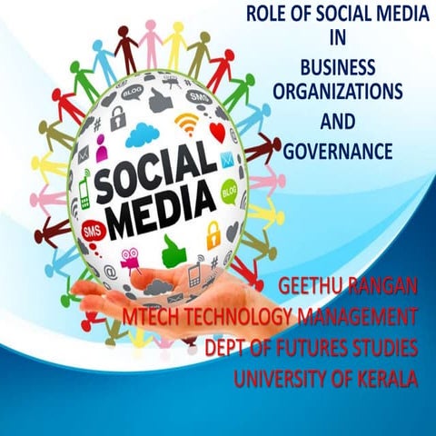 Role of social media in business organizations and governance