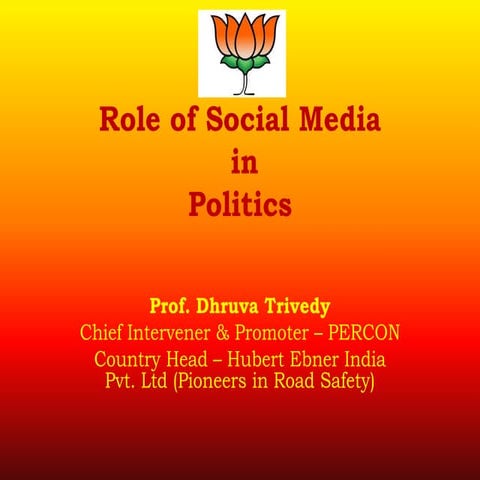 Role of social media in politics