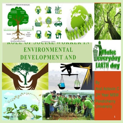 Role of social worker in environmental development and improvement