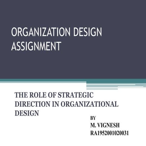 Role of strategic direction | PPTX