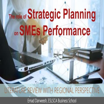 Role of strategic planning on sm es performance | PPTX