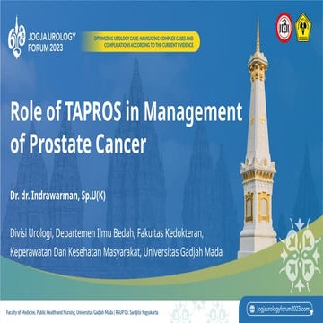 Role of TAPROS in Management of Prostate Cancer.pptx