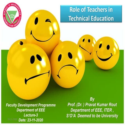 Role of teachers in technical education