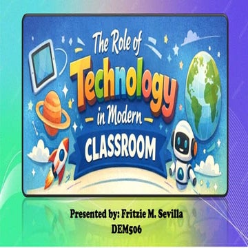 The Role of Technology in Modern Education | PDF
