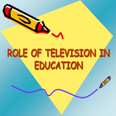 Role of television in education