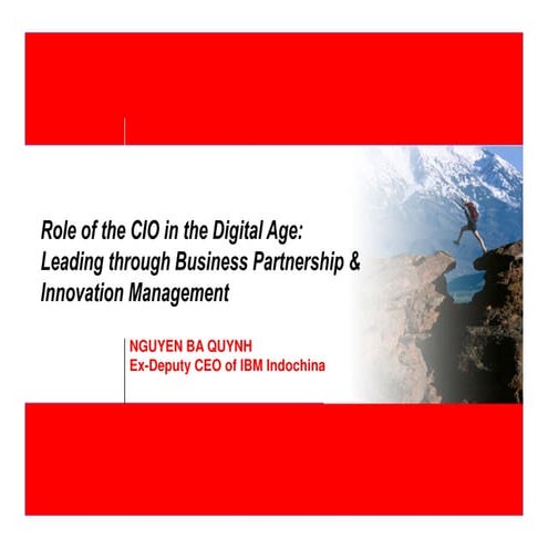 Role of the cio in the digital age 
