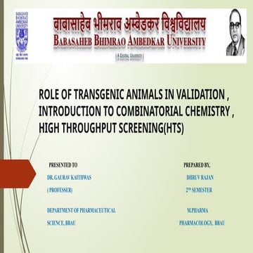 Role Of Transgenic Animal In Target Validation-1.pptx