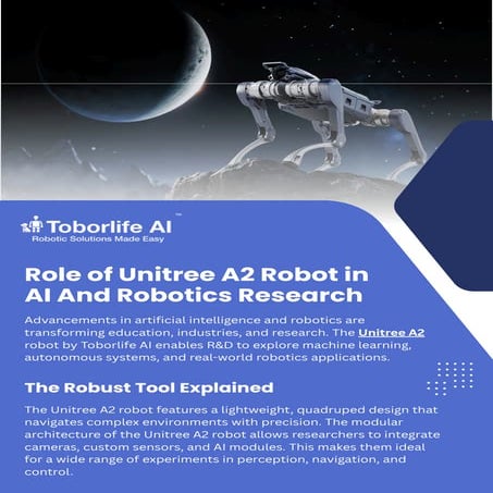 Role of Unitree A2 Robot in AI And Robotics Research | PDF