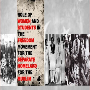Role of Women and Student in Freedom Movement For the Seperate Homeland For t...