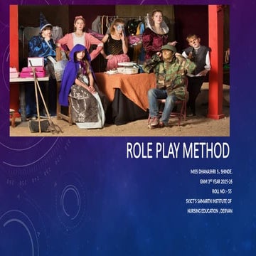 Role Play Method Teaching Methods in nursing education | PPTX