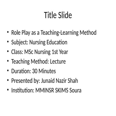 Role_Play_Nursing_Education ppt_PPT.pptx