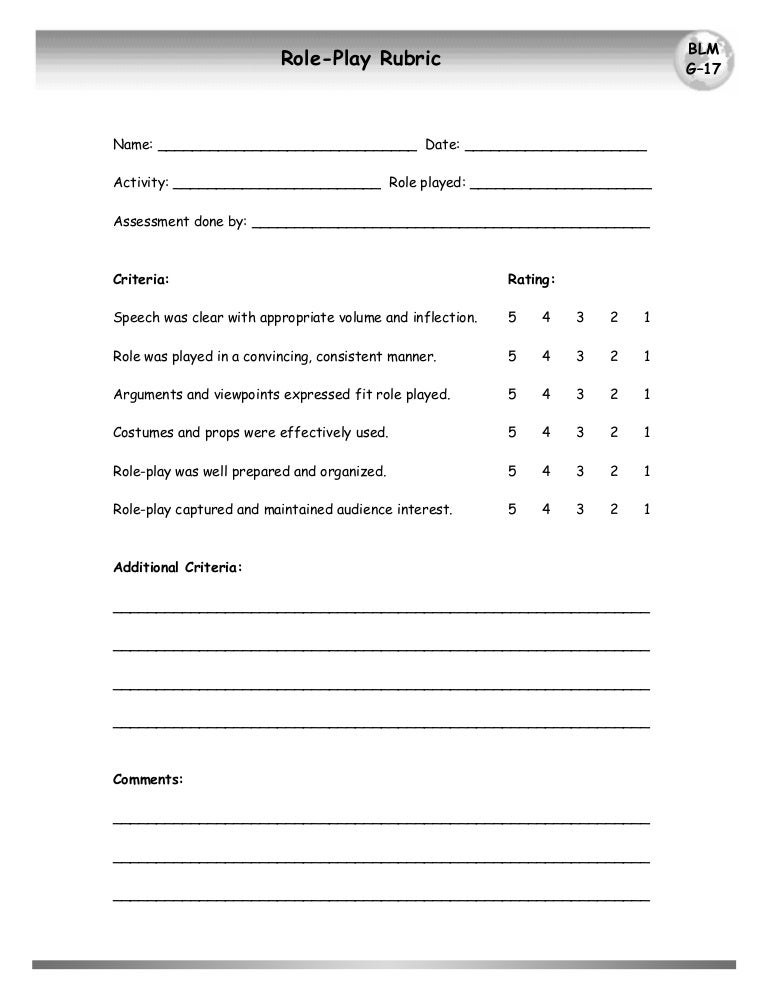 Role Play Rubric Docx Rubrics Assessment Criteria 3 2 vrogue.co
