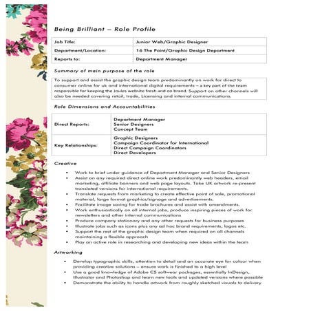 Junior Graphic Designer | PDF
