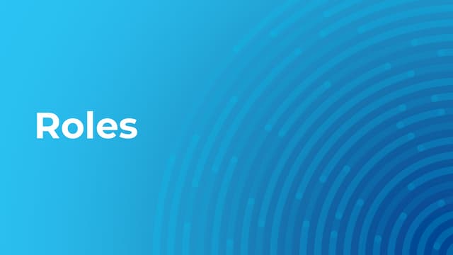 Roles in Software Development