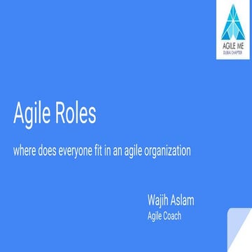 Agile Roles: where does everyone fit in an agile organization