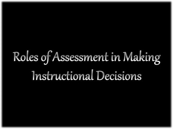 Placement & diagnostic assessment | PPT