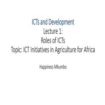 Roles of ICT in Agriculture Africa.pptx