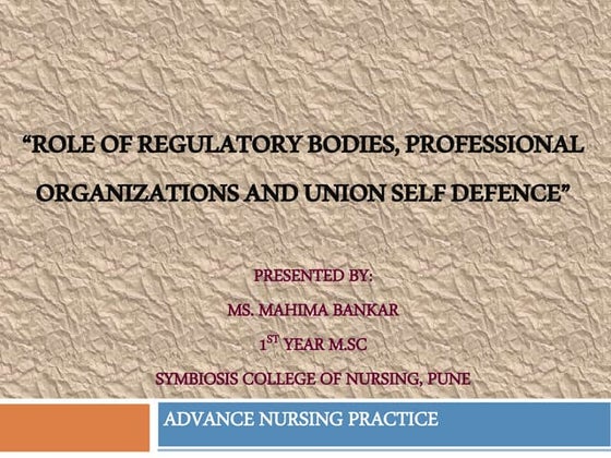 Role of professional associations and unions | DOCX