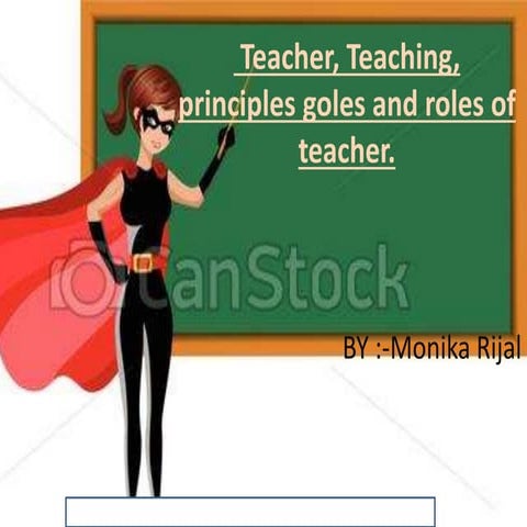 Roles of teacher