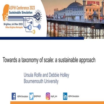 Towards a taxonomy of scale: a sustainable approach