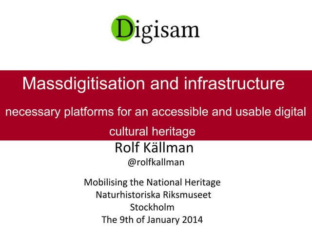 Rolf Källman GBIF 9 jan 2014
