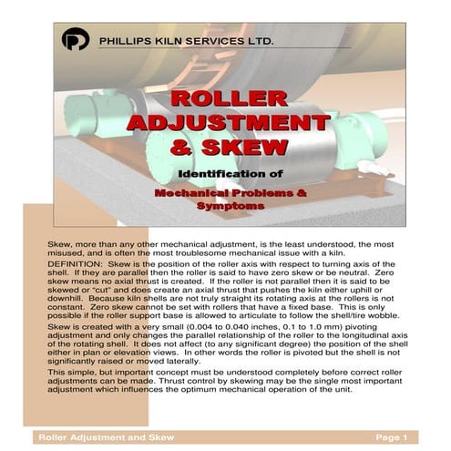 Roller adjustment-and-skew