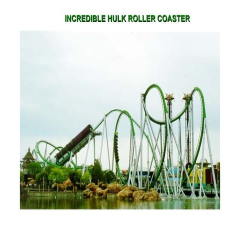 Roller coasters incredible hulk 2011 + heckathorn's wire coasters 2003 ...