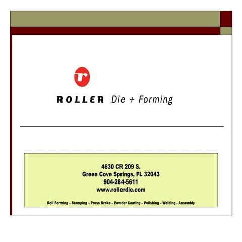 Rollforming Presentation