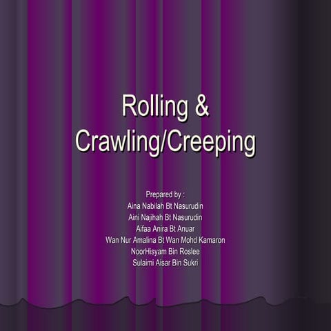 Mat activities-Rolling & crawling (2)