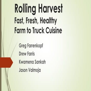 Rolling Harvest Business Plan 