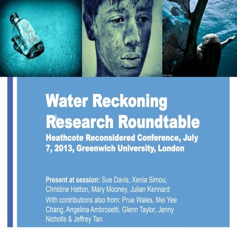 Rolling Role Roundtable - Water Reckoning Project (slideshare version ...