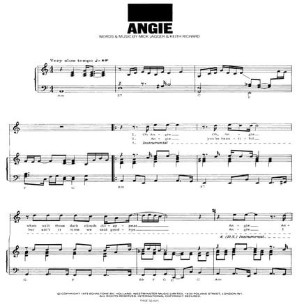 Rolling stones angie | PDF