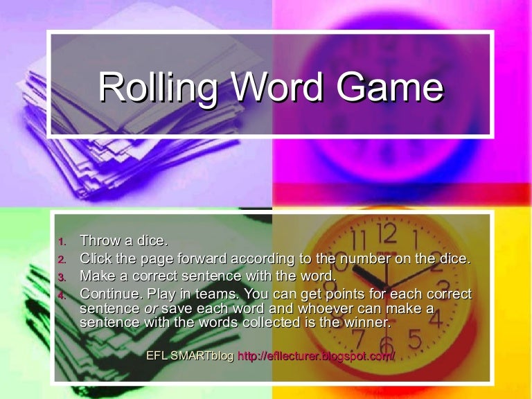 Rolling Word Game
