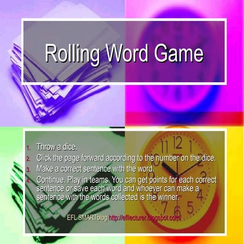 Rolling Word Game