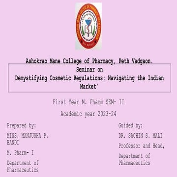 Demystifying Cosmetic Regulations Navigating the Indian Market’.pptx