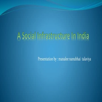 social infrastrctur