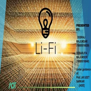 Li fi technology ppt | PPTX