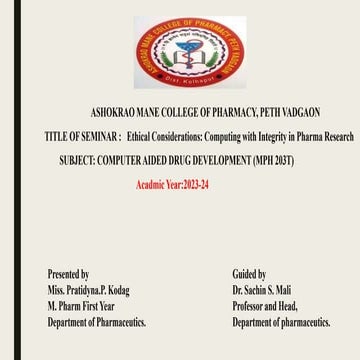 Ethical Considerations Computing with Integrity in Pharma Research.pptx