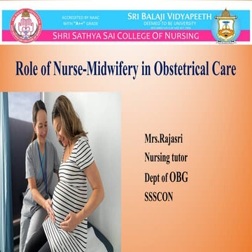 Roll of nurse midwifery in obstetrical care.ppt