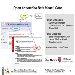 Open Annotation Core Data Model (tu...
