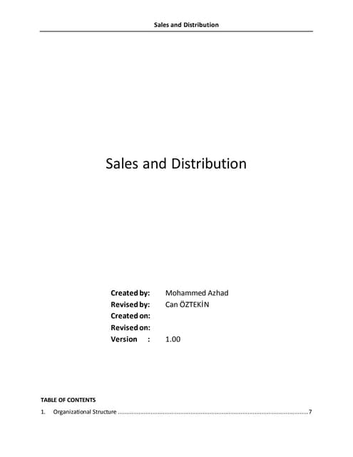 Rollout solution template   SAP SD