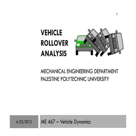 VEHICLE ROLLOVER ANALYSIS