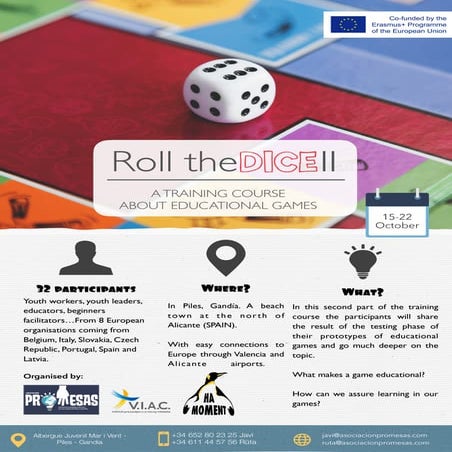 Roll the Dice II Training Course - Infopack