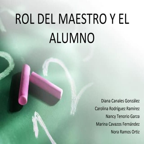 Rol maestro alumno[1]