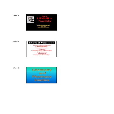 Rol of lithium in psychiatry osmanali