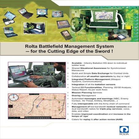Battlefield Management System by Rolta | PDF