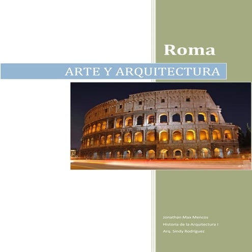 Roma arte y arquitectura