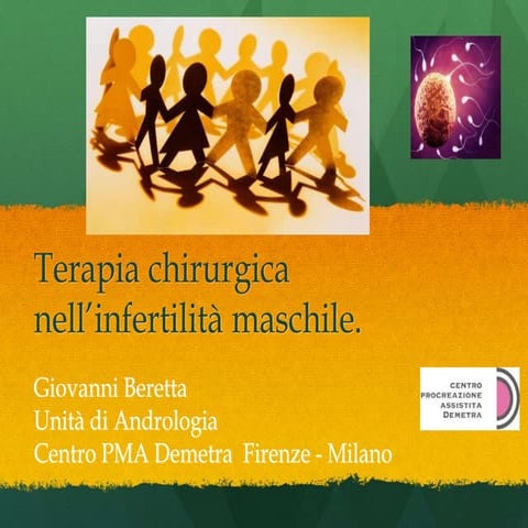 Terapia chirurgica nell'infertilità maschile