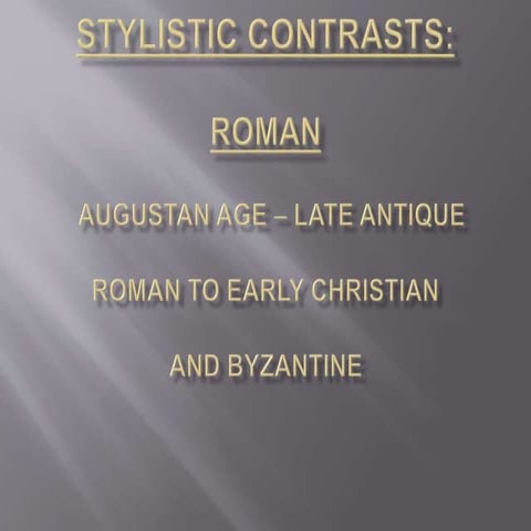 Transition from Roman to Byzantine | PPTX